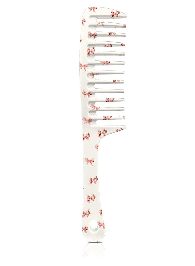 GABraden Wide Tooth Comb,Effortless Tangle Removal for Curly, Wet, Long Hair Wet,Cute Aesthetic Design for Women Men and Girls (Pink-10) - Image 1